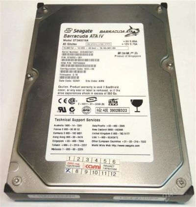 Лот: 1363940. Фото: 1. Жесткий диск (HDD, винчестер... Жёсткие диски (HDD)