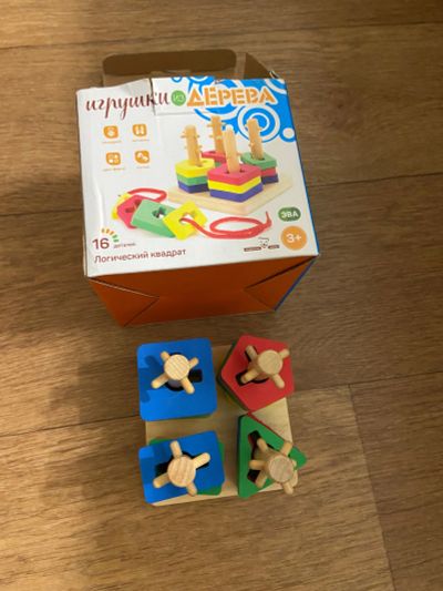 Лот: 21423351. Фото: 1. Игрушка «логический квадрат». Развивающие