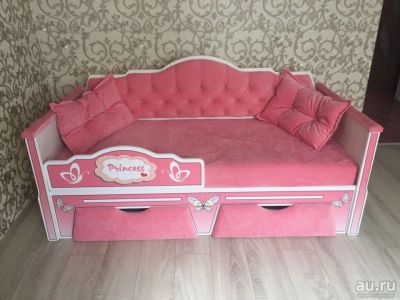 Лот: 14011474. Фото: 1. Кровать-диванчик для девочки в... Детские диваны
