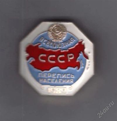 Лот: 861200. Фото: 1. Знак Всесоюзная перепись населения... Юбилейные