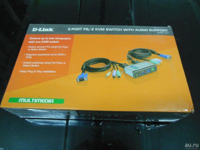 Лот: 10352854. Фото: 1. KVM D-link. Шлейфы, кабели, переходники