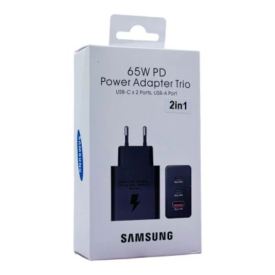 Лот: 22143463. Фото: 1. СЗУ ДЛЯ SAMS... BLACK 2xUSB-C... Зарядные устройства, блоки питания, адаптеры сетевые для смартфонов