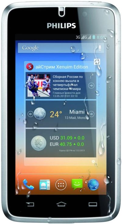Лот: 4859925. Фото: 1. Защищенный смартфон Philips Xenium... Смартфоны