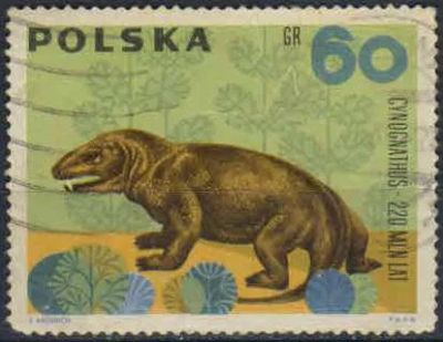 Лот: 20832332. Фото: 1. 1966. Польша. Доисторические животные... Марки