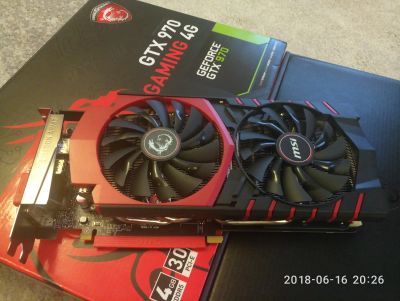 Лот: 11670910. Фото: 1. MSI GeForce GTX 970 4096 MB Gaming... Видеокарты