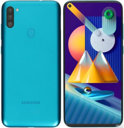 Лот: 18039236. Фото: 1. Смартфон Samsung M11 3/32 бирюзовый... Смартфоны