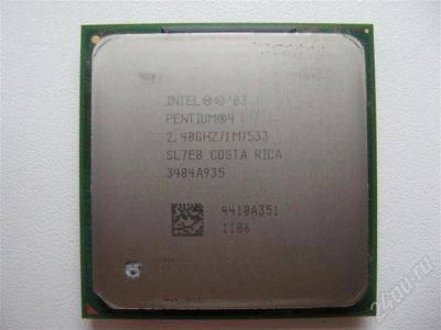 Лот: 385819. Фото: 1. процессор Intel Pentium 4 2.40... Процессоры