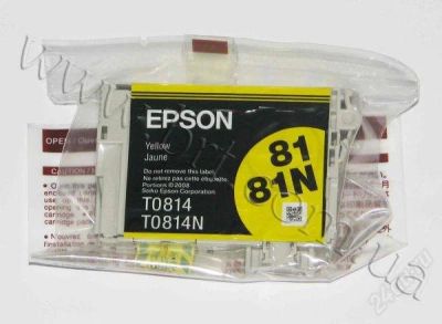 Лот: 2379090. Фото: 1. Картридж для EPSON желтый 81N... Картриджи, расходные материалы