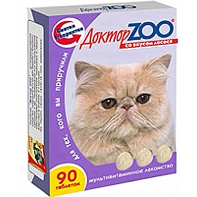 Лот: 6894900. Фото: 1. Витамины для кошек ДокторZOO В... Корма