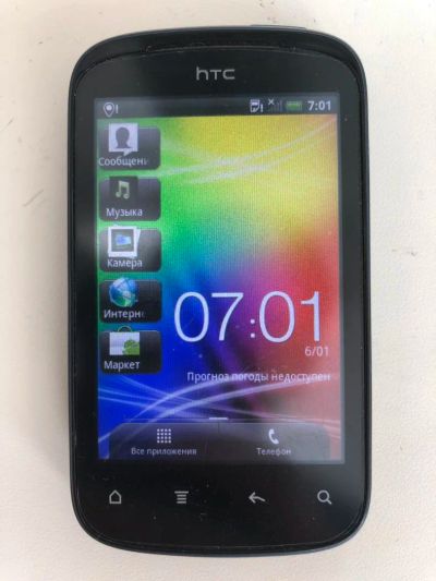 Лот: 2031786. Фото: 1. Смартфон HTC Explorer + провод... Смартфоны