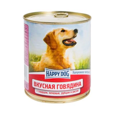 Лот: 10400174. Фото: 1. корм Happy Dog Вкусная Говядина... Корма