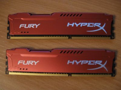 Лот: 12586793. Фото: 1. DDR3 2x4GB Kingston HyperX Fury... Оперативная память