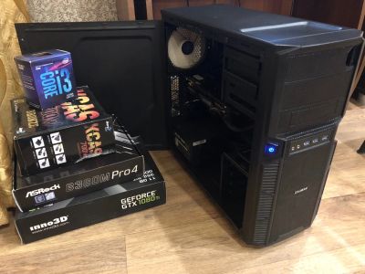 Лот: 12881639. Фото: 1. 1151v2/ intel core i3- 8300 3... Компьютеры в сборе