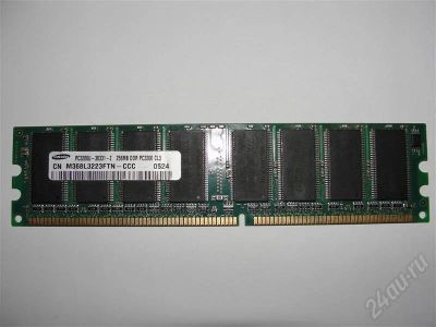 Лот: 322626. Фото: 1. Samsung DDR DIMM 256Mb PC-3200. Оперативная память