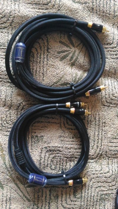 Лот: 14502701. Фото: 1. Кабель сабвуферный Klipsch + Y-адаптер... Шнуры, кабели, разъёмы