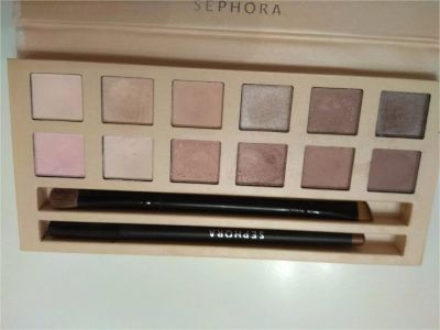 Лот: 10467984. Фото: 1. Палетка теней 12 шт. Sephora Delicate... Макияж