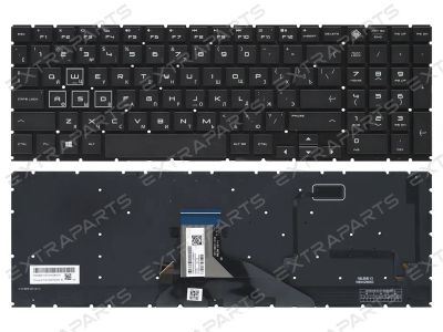 Лот: 19270816. Фото: 1. Клавиатура HP Omen 15-dh черная... Клавиатуры для ноутбуков