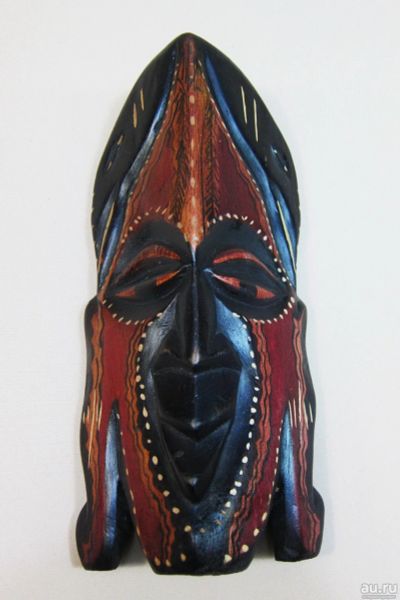 Лот: 17443621. Фото: 1. Эфиопская маска 30 * 13,5 см... Аксессуары