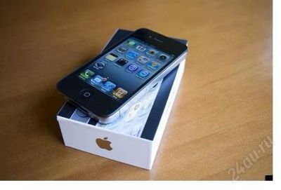 Лот: 2094644. Фото: 1. IPHONE 4,32GB, BLACK. Смартфоны