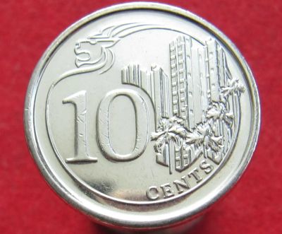 Лот: 15465930. Фото: 1. Сингапур 10 центов, 2014г. Остальные страны