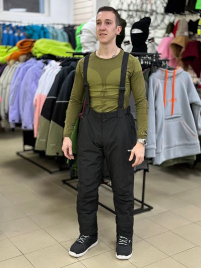 Лот: 21093576. Фото: 1. Горнолыжный полукомбинезон мужской... Зимняя спортивная одежда