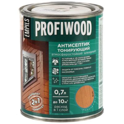 Лот: 25355219. Фото: 1. Антисептик Profiwood, для дерева... Краски, лаки, растворитель