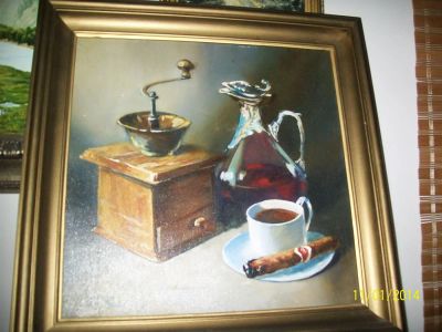 Лот: 3596443. Фото: 1. картина 42*42 холст масло. Картины, рисунки