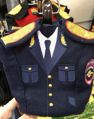 Лот: 3732697. Фото: 1. Чехол на фляжку в виде формы полицейского... Подарочная упаковка