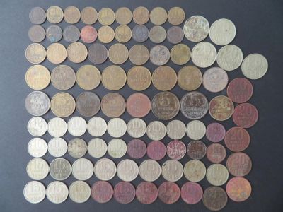 Лот: 10451144. Фото: 1. 129 монет 1961-1993 гг. Россия и СССР 1917-1991 года