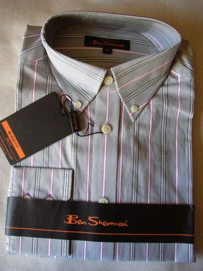 Лот: 6986773. Фото: 1. Рубашка slim длин рук Ben Sherman... Рубашки, водолазки