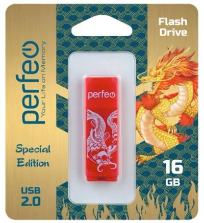 Лот: 24948892. Фото: 1. Флеш-накопитель USB2.0 16Gb Perfeo... USB-флеш карты