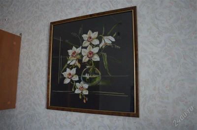 Лот: 2078639. Фото: 1. Орхидеи. Вышивание