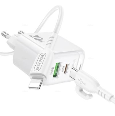 Лот: 23284429. Фото: 1. Зарядное сетевое (USB-A + USB-C... Зарядные устройства, блоки питания, адаптеры сетевые для смартфонов