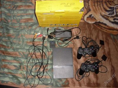 Лот: 1903065. Фото: 1. sony playstation 2 slim-как новенькая... Игровые приставки, консоли