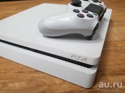 Лот: 15293886. Фото: 1. Playstation 4 slim white 500гб... Игровые приставки, консоли