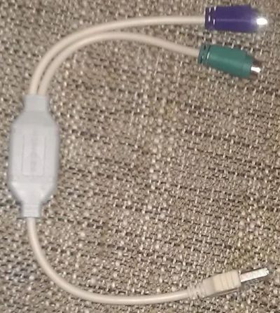 Лот: 1611140. Фото: 1. USB to PS/2 адаптер для мышки... Шлейфы, кабели, переходники