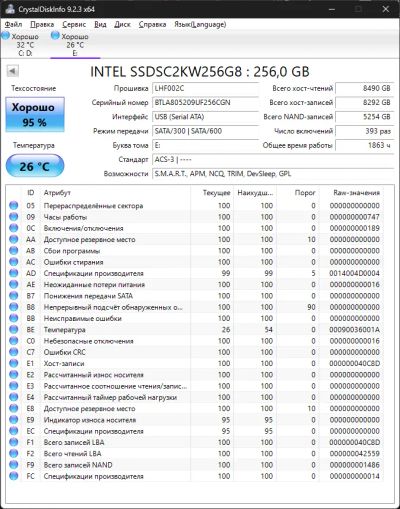 Лот: 24914540. Фото: 1. Жесткий диск ssd 256гб intel 545s... Жёсткие диски (HDD)