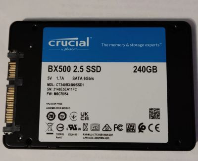 Лот: 19303249. Фото: 1. SSD Crucial BX500 240GB. SSD-накопители