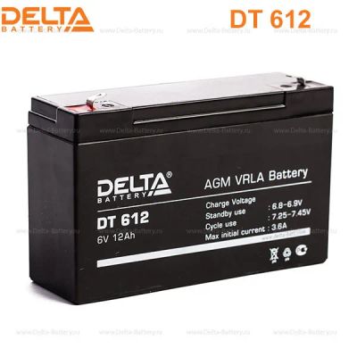 Лот: 11707836. Фото: 1. аккумулятор delta DT 612 6V 12a... Аккумуляторы