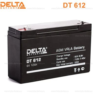 Лот: 9342956. Фото: 1. аккумулятор delta DT612 6V 12a... Аккумуляторы
