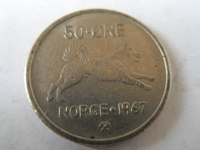 Лот: 5432165. Фото: 1. Норвегия 50 эре 1967. Европа