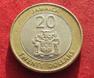 Лот: 21055865. Фото: 1. Ямайка 20 долларов, 2006г. Америка
