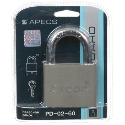 Лот: 24078587. Фото: 1. Замок навесной Apecs, PD-02-60... Замки