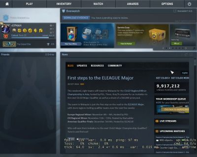 Лот: 8871400. Фото: 1. аккаунт steam cs go звание global... Аккаунты