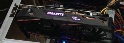 Лот: 14413796. Фото: 1. Видеокарта Gigabyte RX 470 G1... Видеокарты