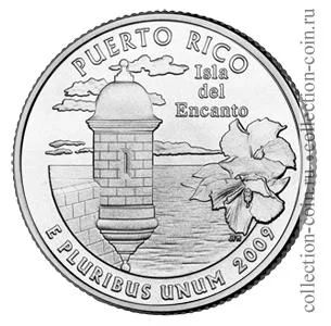 Лот: 11308380. Фото: 1. США 25 центов 2009 года. Серии... Америка