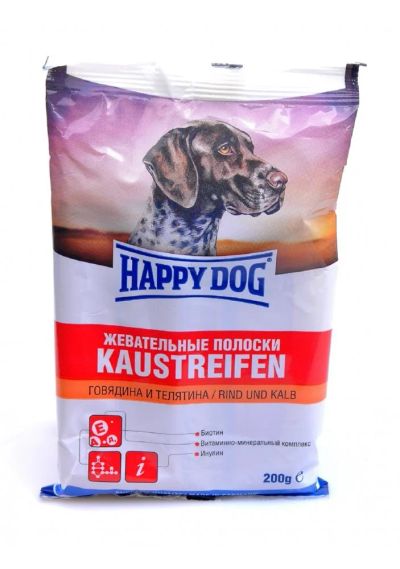 Лот: 5564994. Фото: 1. Лакомство Happy Dog Kaustreifen... Корма