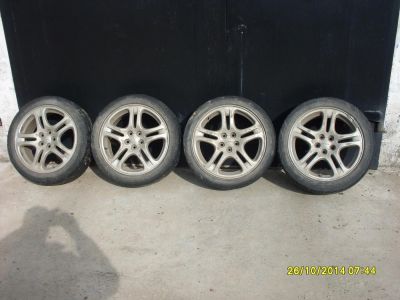 Лот: 7460184. Фото: 1. subaru литье R17 с резиной 205... Диски