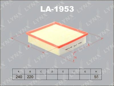 Лот: 13357167. Фото: 1. Lynx LA-1953 Воздушный фильтр. Расходные материалы