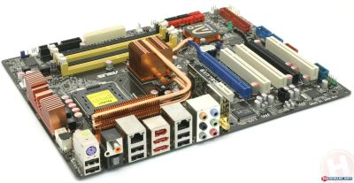 Лот: 3535394. Фото: 1. Asus P5K Delux WiFi + CPU + FAN... Материнские платы